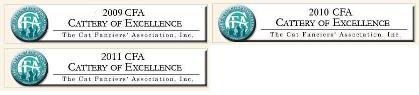 CFA Cattery of Excellence